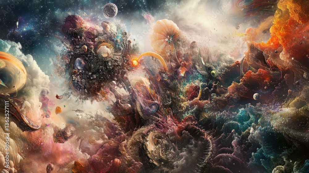 Obraz premium Convergence unifies diverse conceptual threads