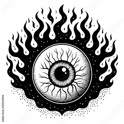 human eye vector illustration