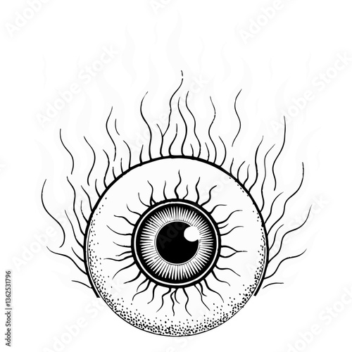 eye grunge vector