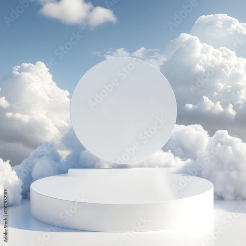 Product Photography Blank Sleek Perspective Podium photo