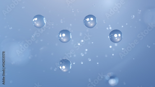 Wallpaper Mural aluminum oxide molecular structure, 3d model molecule, alumina structural chemical formula view from a microscope Torontodigital.ca