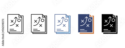 Plan icon with multiple style