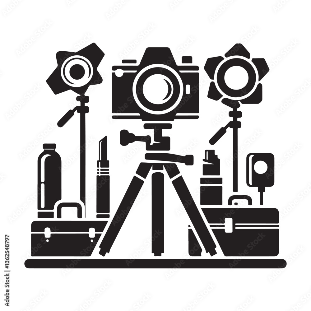 Obraz premium set of cameras vector