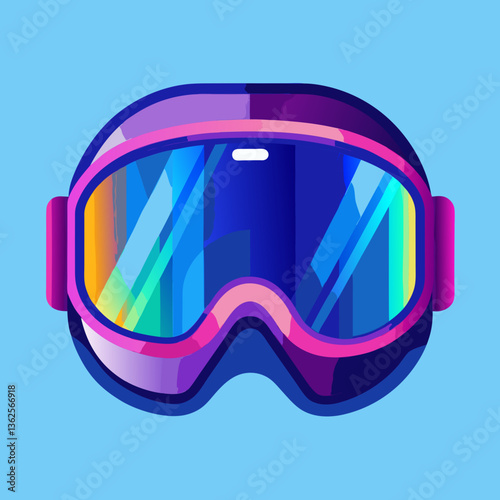 vector illustration of a mask