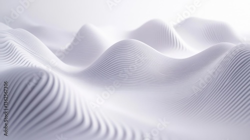Abstract 3D wavy surface design background