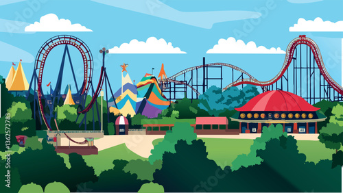 A Day at Six Flags Jackson NJ .eps