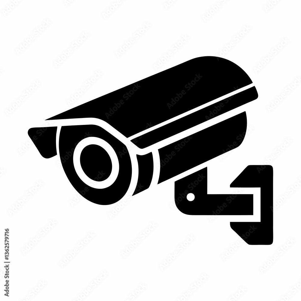 Minimalist Surveillance Security Camera vector icon Design. Minimalist Surveillance Security Camera vector icon Design.