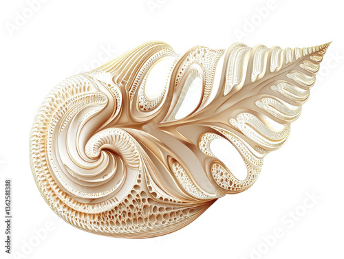 Isolated Abstract Shell