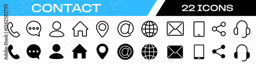contact icon. contact us icon