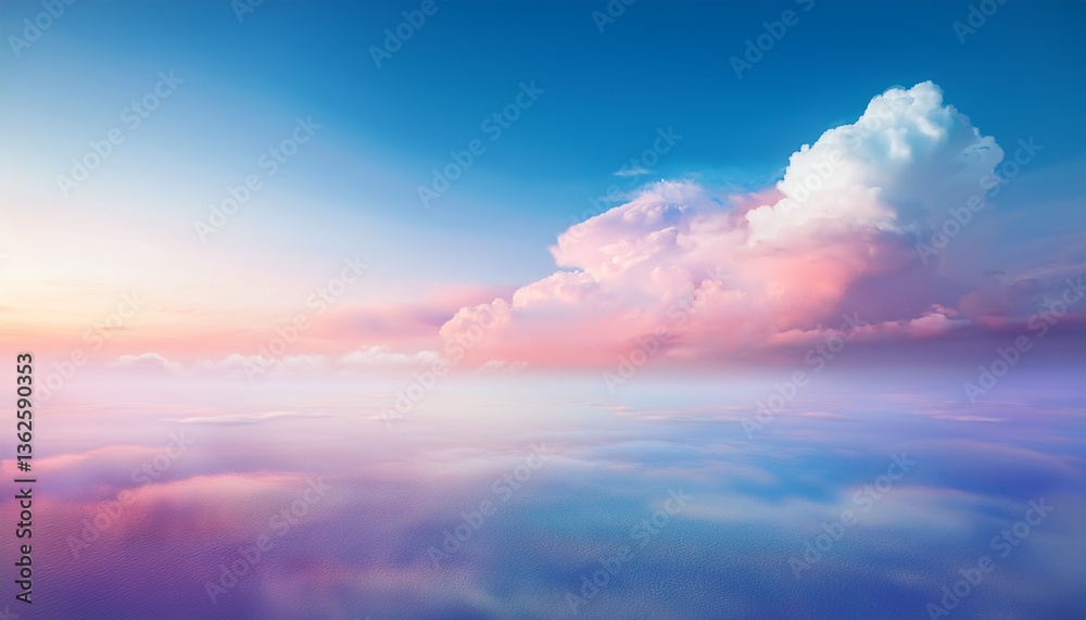 Obraz premium The sky whispers secrets of the evening. 