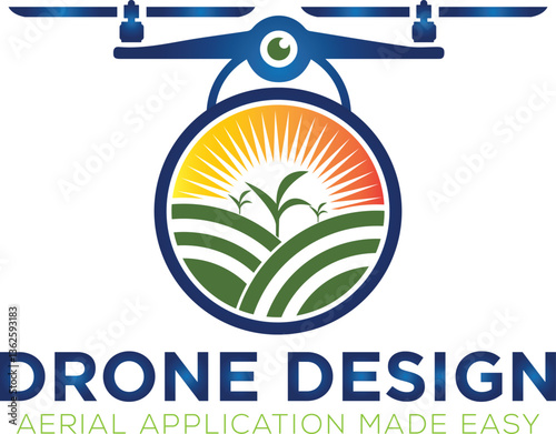 farming drone logo, agricultural drone logo, drone agriculture logo design for download