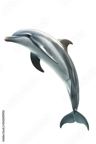 Wallpaper Mural Isolated Dolphin Leaping Torontodigital.ca