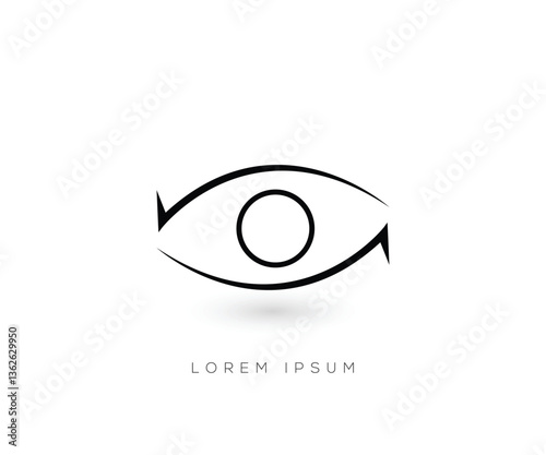 Eye logo design  template