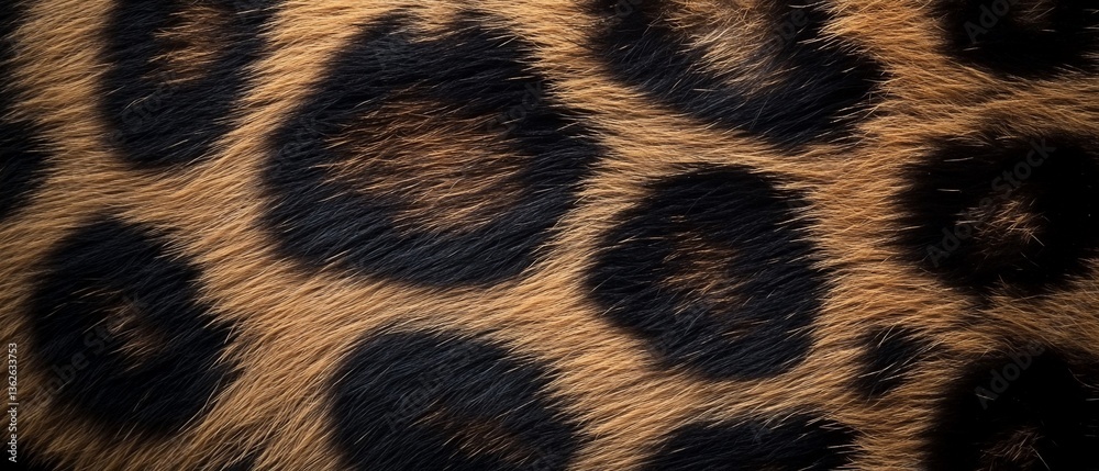 Close-up of tawny fur with dark spots, resembling feline coat Close-up of tawny fur with dark spots, resembling feline coat