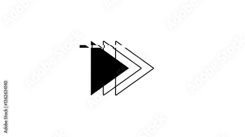 Futuristic no signal effect video. Error screen animated background. Distorted screen abstract motion. Signal loss glitch effect footage. Static noise digital background. Abstract interference screen 