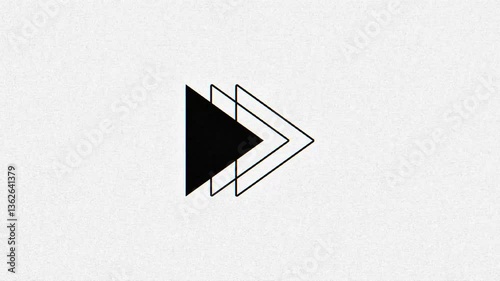 Futuristic no signal effect video. Error screen animated background. Distorted screen abstract motion. Signal loss glitch effect footage. Static noise digital background. Abstract interference screen 