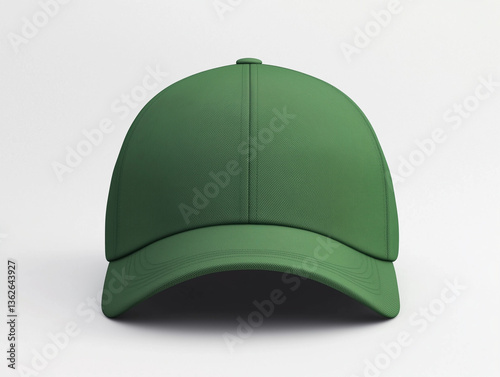 simple green cap mockup, perspective view, white background --ar 4:3 --v 6.1 . Ai generated images.