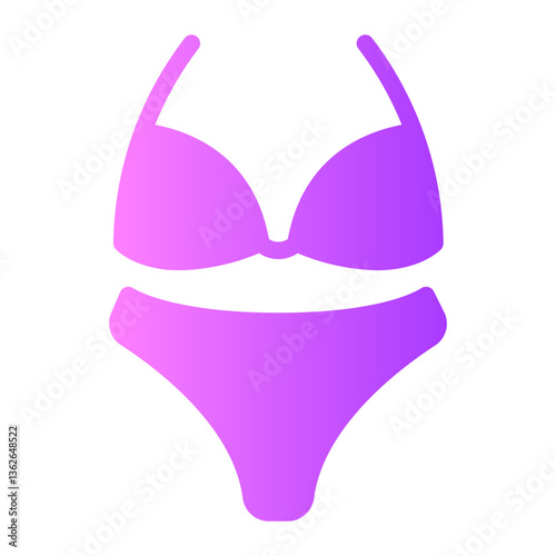 bikini gradient icon