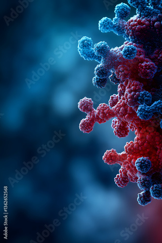 Virus and Bacteria – Microscopic View of Infection