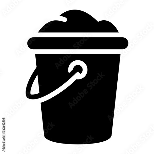 bucket glyph icon