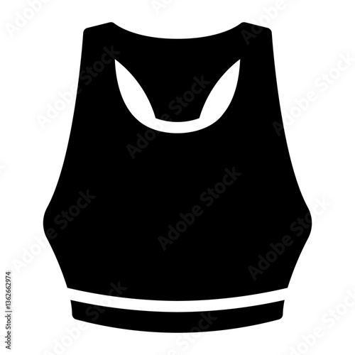 tank top glyph icon
