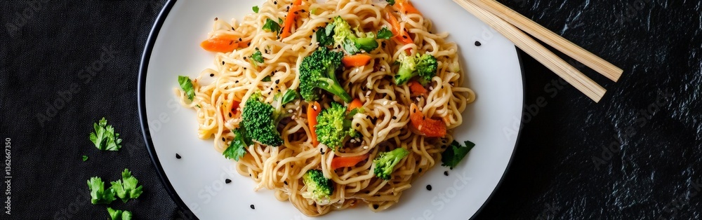 Stir-Fried Noodles with Vegetables: A Healthy and Delicious Asian-Inspired Dish