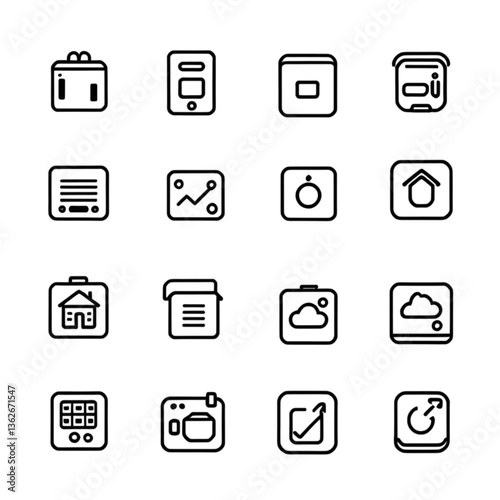 IoTとスマートホームシンボル集｜IoT and Smart Home Icon Collection