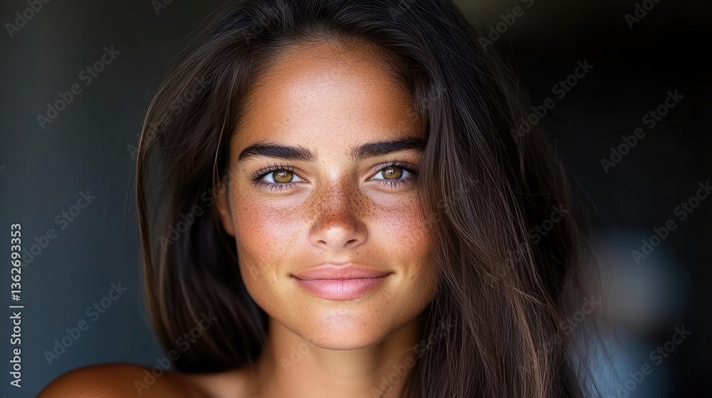 Obraz premium Beautiful woman with healthy, radiant complexion