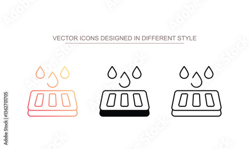 Drain icon design with white background stock illustration