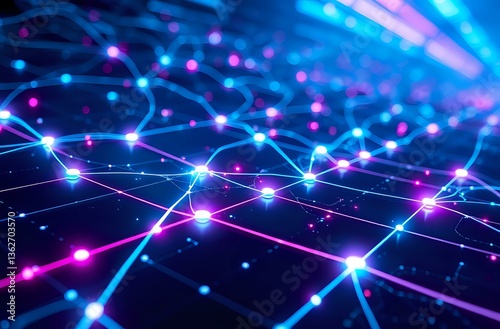 Futuristic Glowing Abstract Pattern