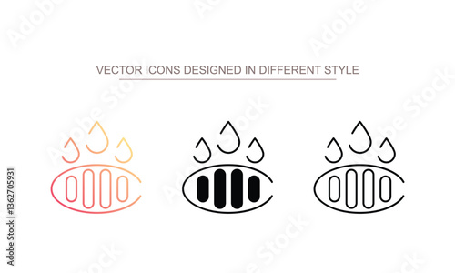 Drain icon design with white background stock illustration