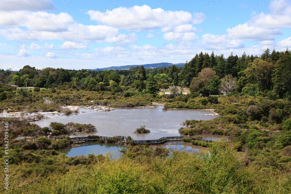 Whakarewarewa is a Rotorua semi-rural geothermal area in the Taupō Volcanic Zone of New Zealand Whakarewarewa is a Rotorua semi-rural geothermal area in the Taupō Volcanic Zone of New Zealand
