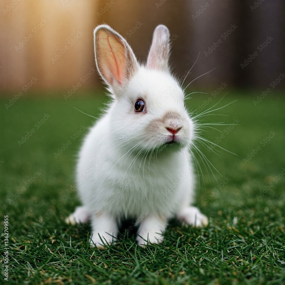 AI-generated image: An adorable Easter bunny, with its soft fur and captivating gaze, finds itself surrounded by a variety of colorful eggs, ready for the Easter celebration. AI-generated image: An adorable Easter bunny, with its soft fur and captivating gaze, finds itself surrounded by a variety of colorful eggs, ready for the Easter celebration.