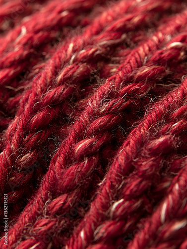 Red yarn texture