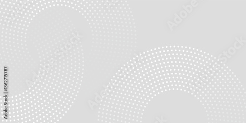 Wallpaper Mural Abstract modern white and gray circle overlapping with halftone background. Minimal style Design. for presentation,banner, cover, web, flyer, card, poster, wallpaper,slide, magazine. Torontodigital.ca