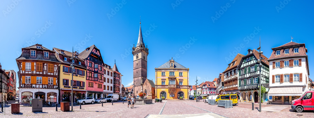 Naklejka premium Altstadt, Obernai, Elsass, Germany 