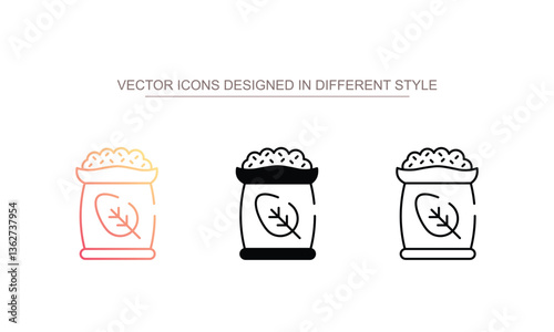 Compost icon design with white background stock illustration