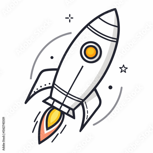 rocket in space