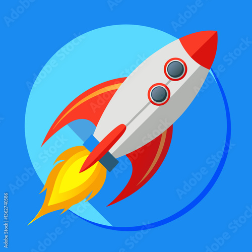 rocket in space