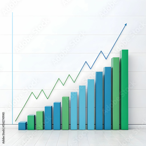 Free Download a sleek bar graph showing a pronounced spike in stock exchange - GFXLoad