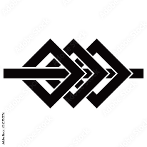 家紋です。三つ釘抜貫抜といいます。
