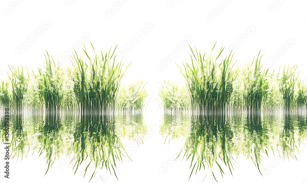 Obraz premium rice-related illustrations and smart farming technologies, focusing on grains, plants, cultivation, and innovative agricultural solutions for commercial use.