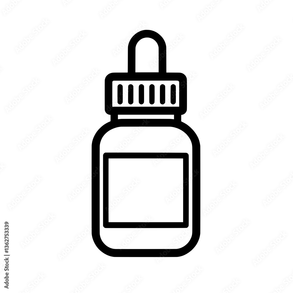 A minimalist black and white essential oil bottle with a label and dropper cap, representing natural health, aromatherapy, and eco-friendly skincare solutions. A minimalist black and white essential oil bottle with a label and dropper cap, representing natural health, aromatherapy, and eco-friendly skincare solutions.