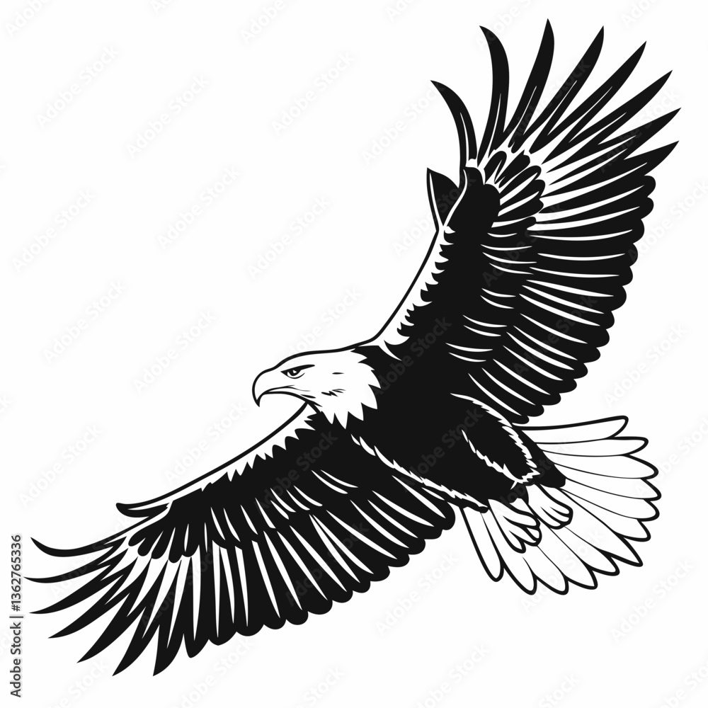 Obraz premium eagle vector silhouette
