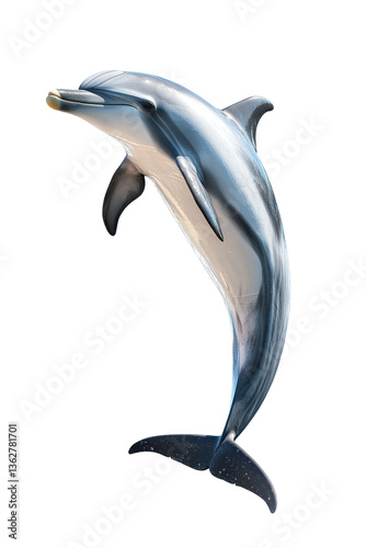Wallpaper Mural Isolated Dolphin Jumping Torontodigital.ca