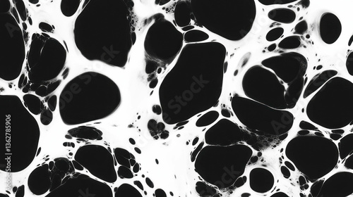 Abstract grunge texture with high contrast black and white chaos for artistic design