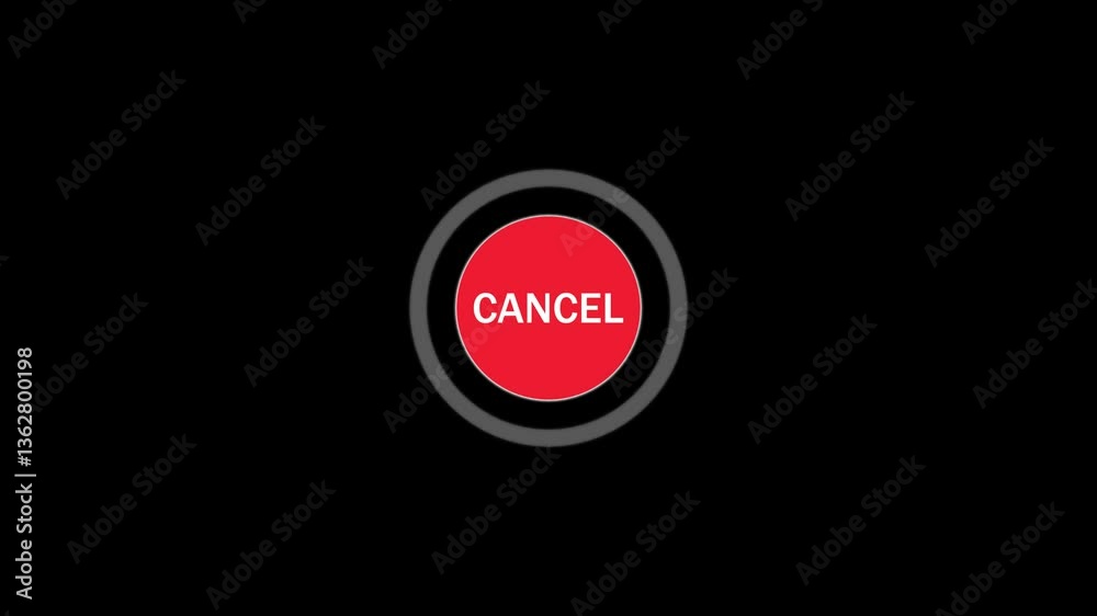 push cancel button closeup. macro shot pressing cancel. extreme close up finger push virtual key on touch screen display to canceling process. command cancellation. pushing electronic cancel key push cancel button closeup. macro shot pressing cancel. extreme close up finger push virtual key on touch screen display to canceling process. command cancellation. pushing electronic cancel key