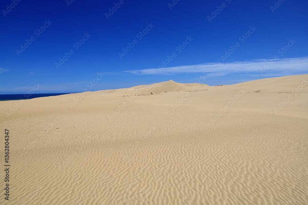 Te Paki Sand Dunes, also called the Giant Sand Dunes, are a collection of sand dunes located on the Northland Peninsula of New Zealand Te Paki Sand Dunes, also called the Giant Sand Dunes, are a collection of sand dunes located on the Northland Peninsula of New Zealand