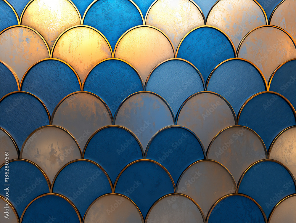 Fototapeta premium brushed aluminum with intricate patterns