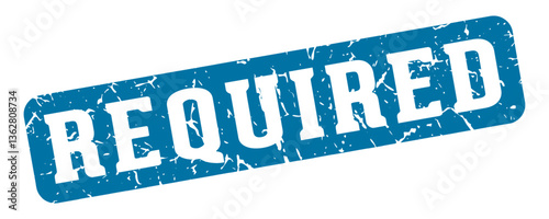 required rectangular sign. required stamp